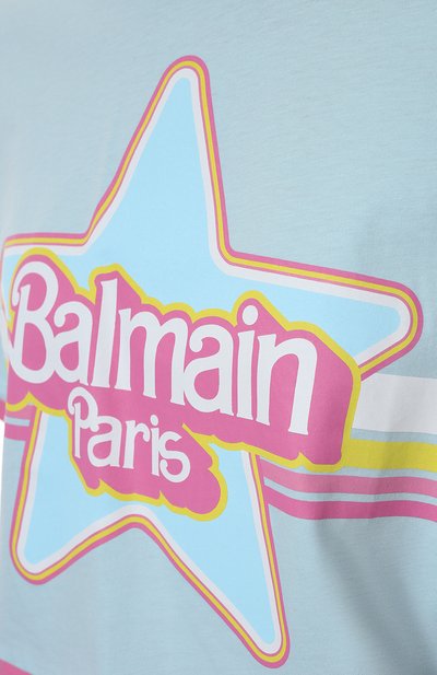 Хлопковая футболка balmain x barbie BALMAIN, арт. XF2EE020/GB03, фото 5