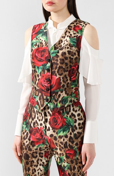 Жилет DOLCE & GABBANA разноцветного цвета по цене 106500 руб., арт. F79H5T/HS1Z2, фото 3 Жилет DOLCE & GABBANA, арт. F79H5T/HS1Z2, фото 3