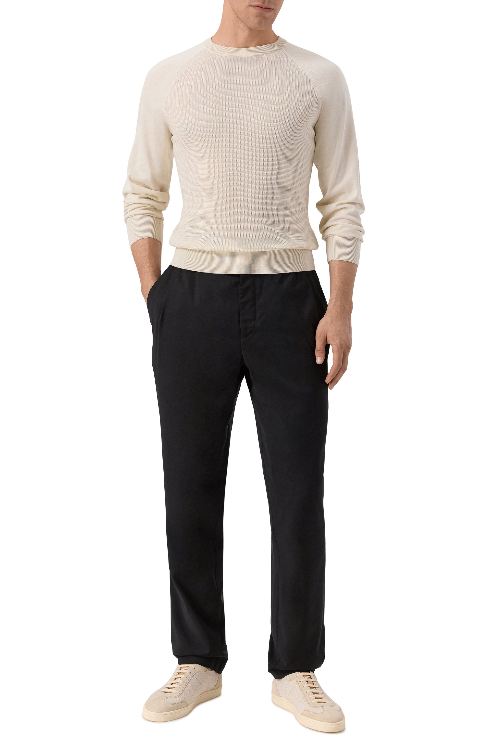 Джемпер из хлопка и шелка CANALI, арт. C1119/MK02352, фото 2