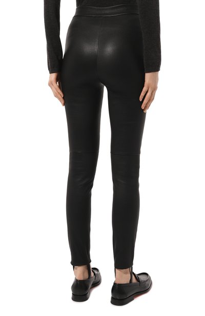 Кожаные брюки со штрипками ALINE, арт. AL120102, фото 4