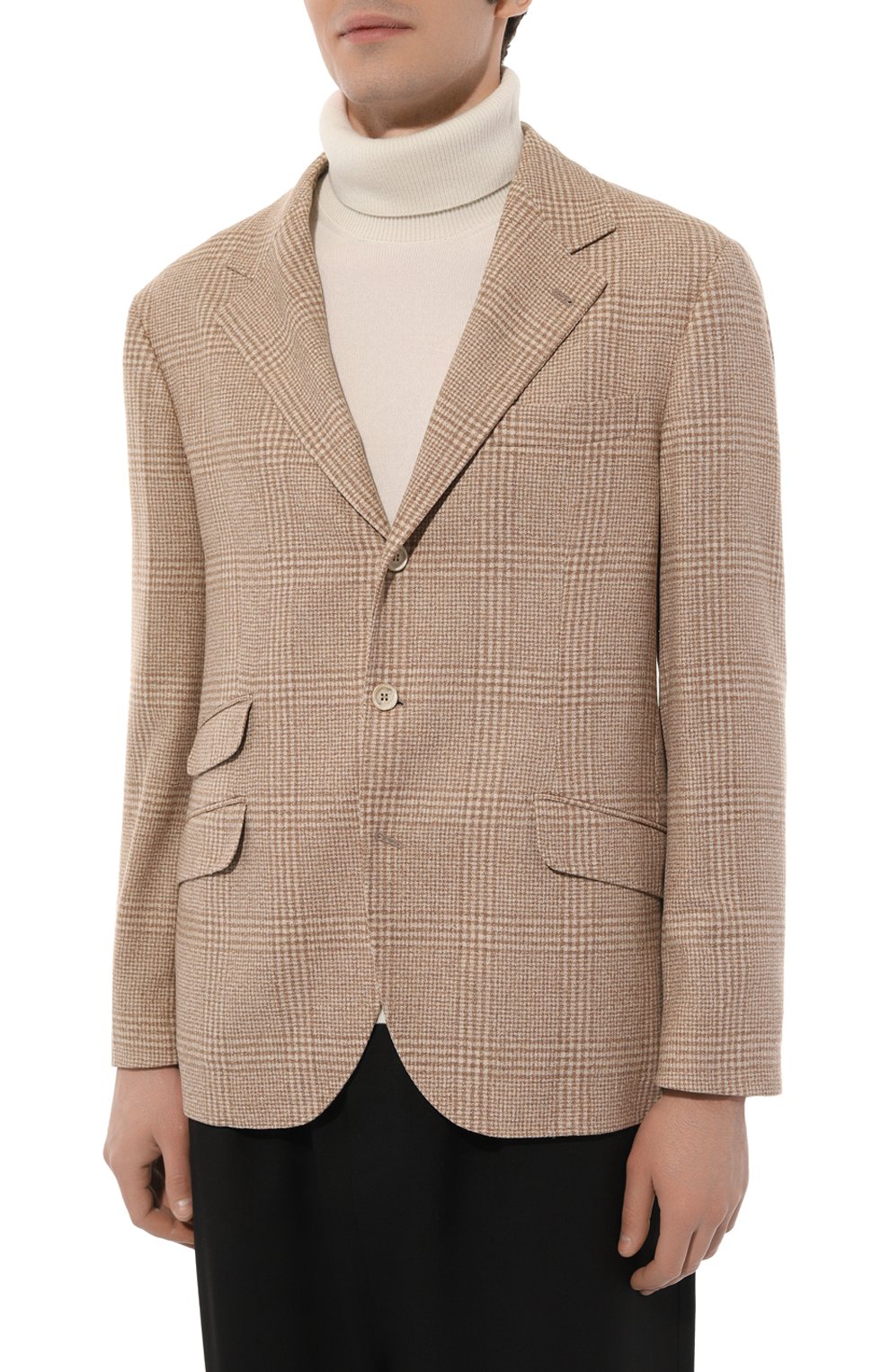 Пиджак из шерсти и шелка BRUNELLO CUCINELLI, арт. MY4367BWD, фото 3