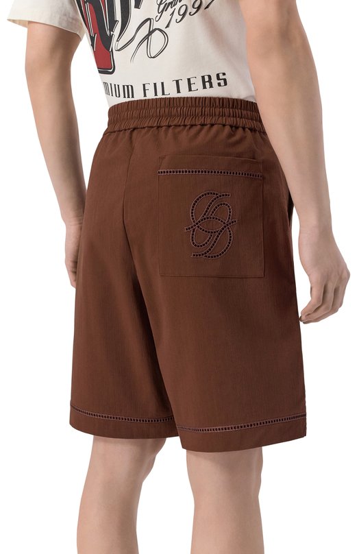 Шорты Drole De Monsieur K-BS178-C0278-BN Коричневый  K-BS178-C0278-BN Фото 4