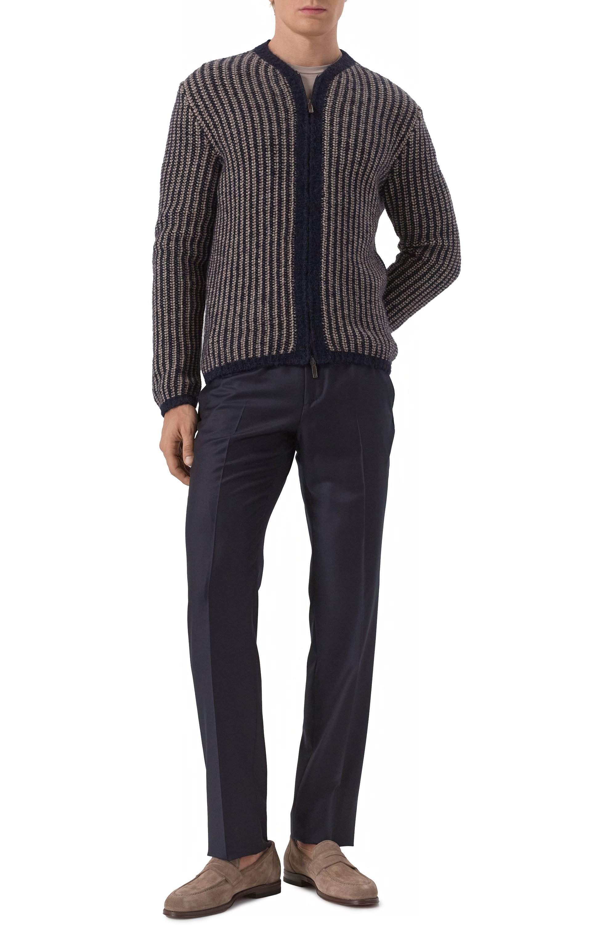 Кардиган из кашемира и шерсти альпака GIORGIO ARMANI, арт. 6KSB03/SM21Z, фото 2