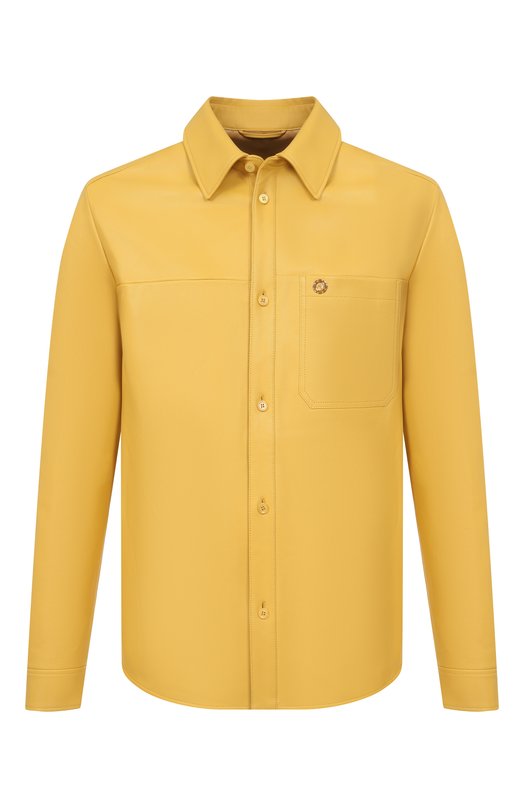 Кожаная куртка-рубашка Stefano Ricci M7J6100060/NPNVS5 Жёлтый M7J6100060/NPNVS5
