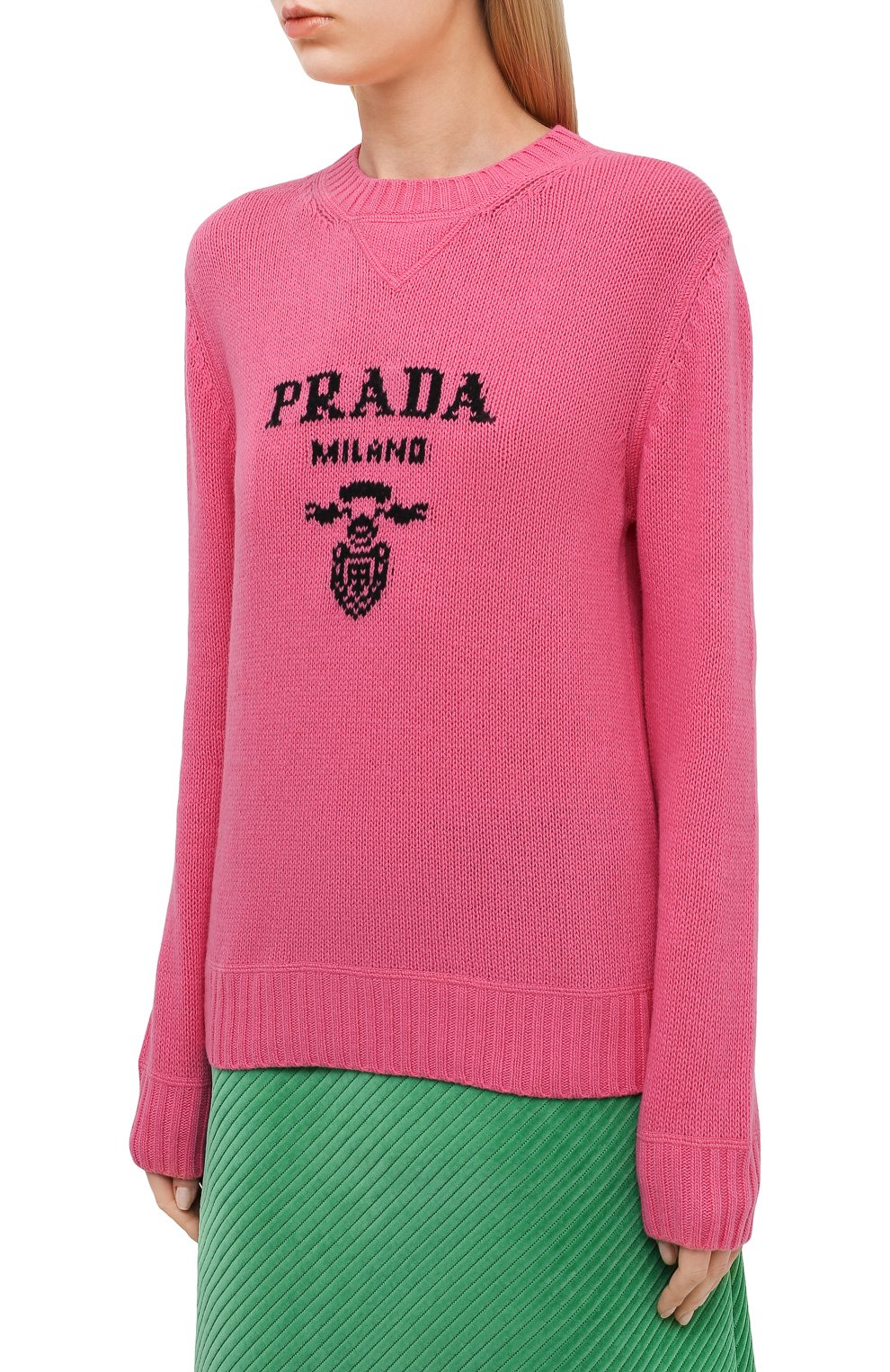 Свитер из шерсти и кашемира PRADA, арт. P24G1V-1YMW-F0442-211, фото 3