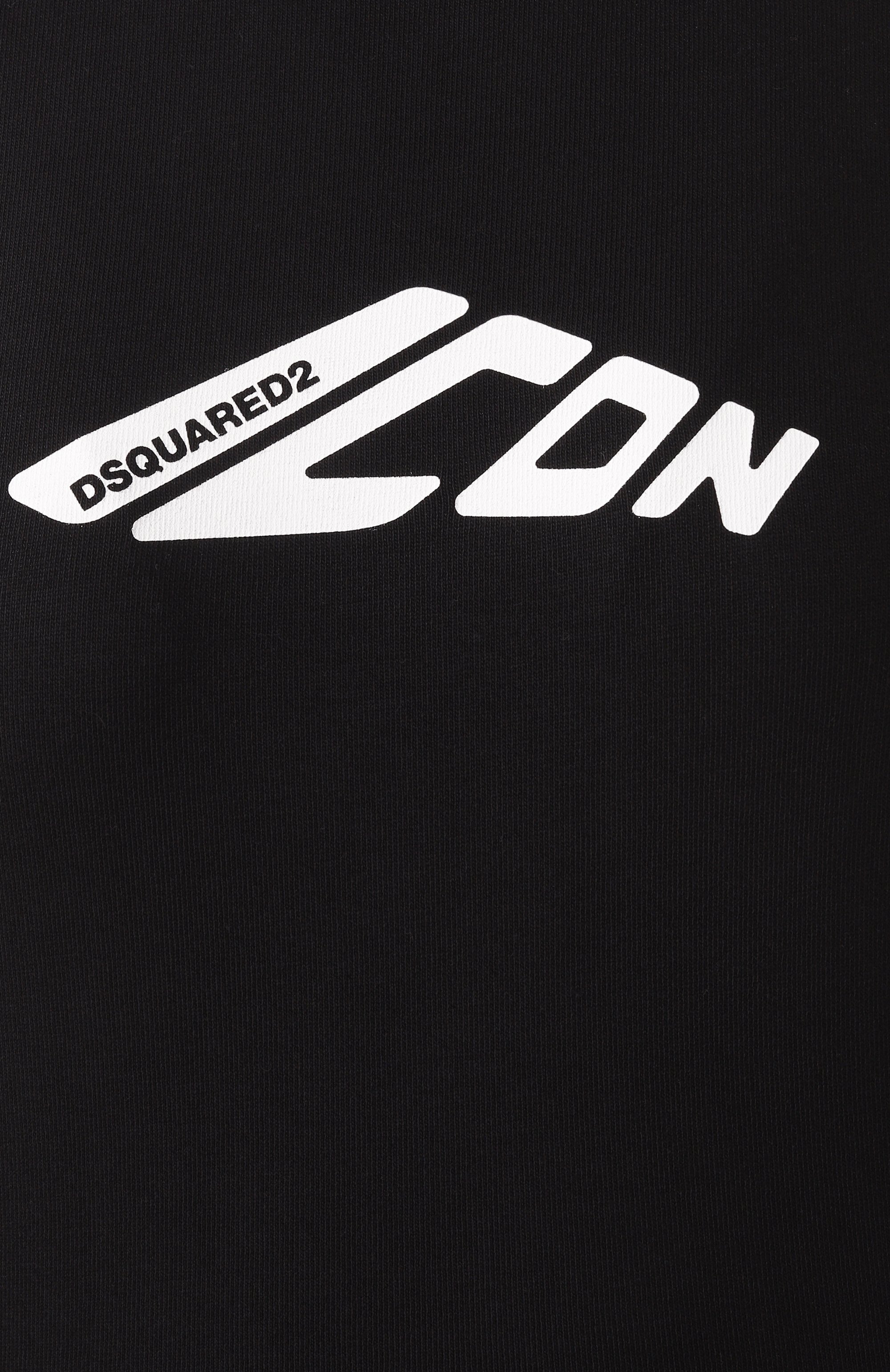 Хлопковый топ DSQUARED2 черного цвета по цене 19450 руб., арт. S80GC0080/D20033, фото 6 Хлопковый топ DSQUARED2, арт. S80GC0080/D20033, фото 6