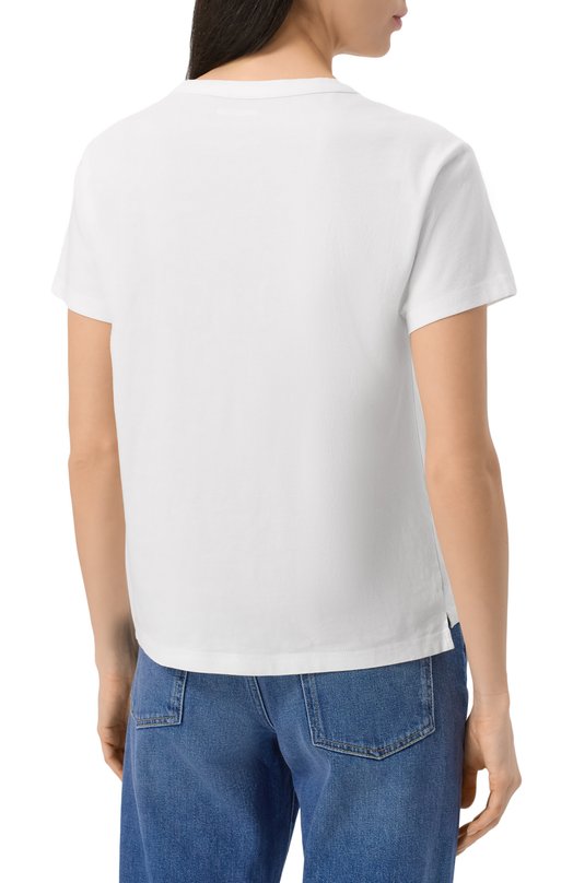 Хлопковая футболка Zadig and Voltaire JWTS02781 Белый  JWTS02781 Фото 4