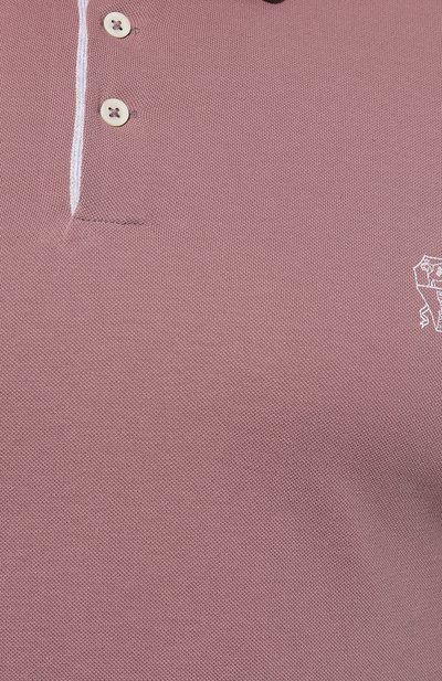 Хлопковое поло BRUNELLO CUCINELLI, арт. ME8548765, фото 5