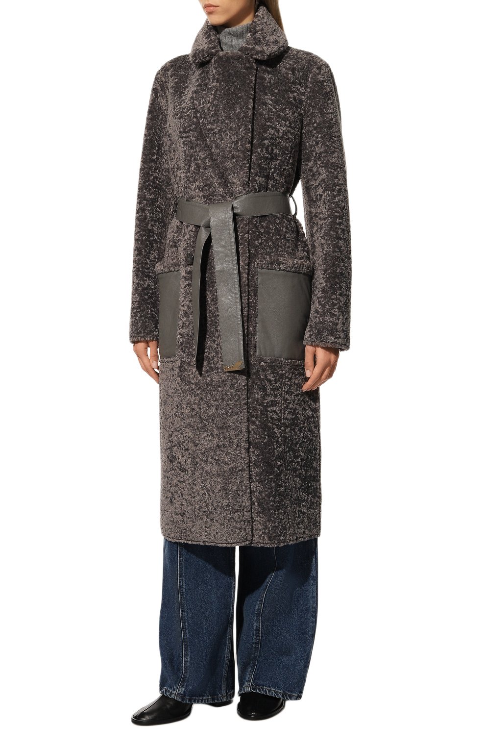 Двусторонняя дубленка из экомеха PATRIZIA PEPE, арт. 2O0025_E012, фото 6