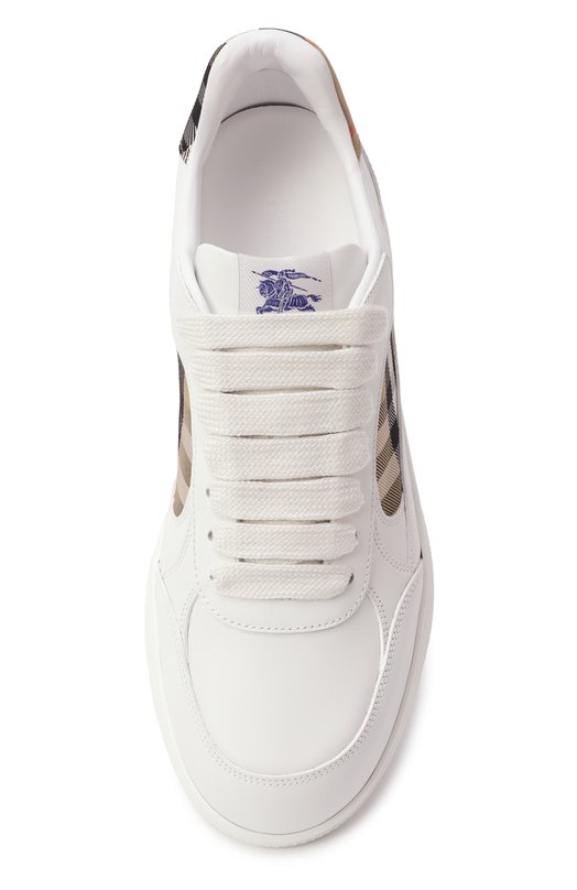 Комбинированные кеды Terrace Burberry 8108649 Белый  8108649 Фото 6