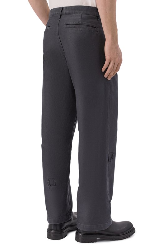 Хлопковые брюки Enfants Riches Deprimes 050-435/C0TT0N Серый  050-435/C0TT0N Фото 4