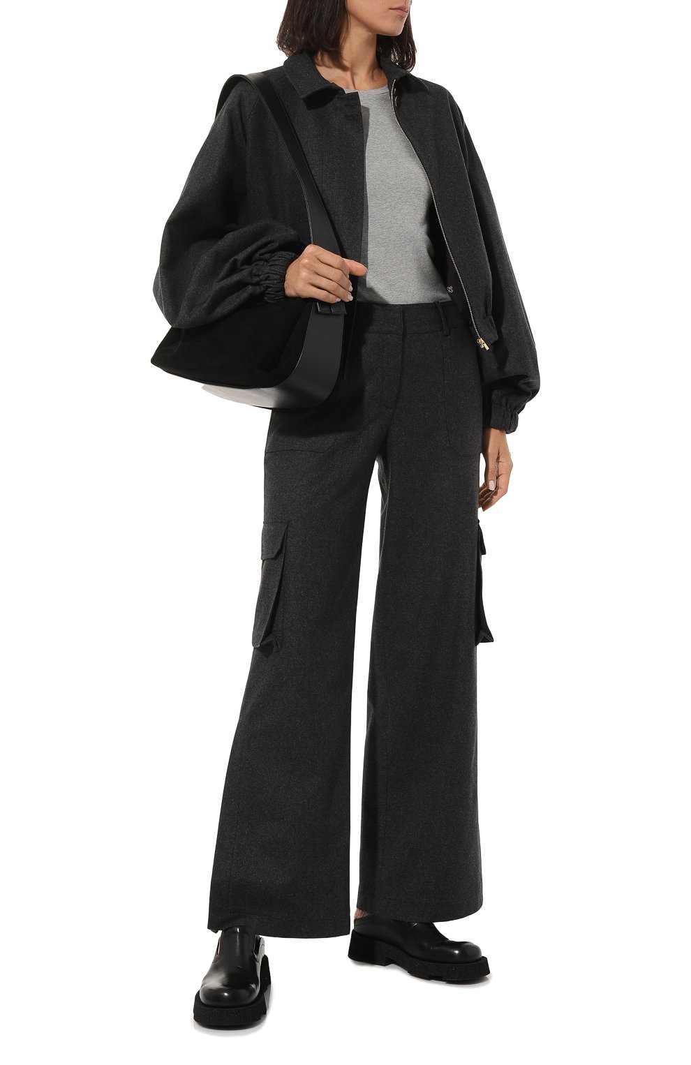 Брюки из шерсти и кашемира AND THE BRAND, арт. P005-2004-991-W24, фото 2