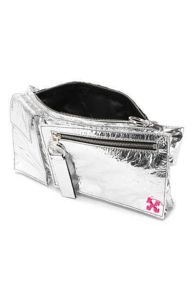 Кожаная поясная сумка OFF-WHITE, арт. 0WNA076S19D980449100, фото 4