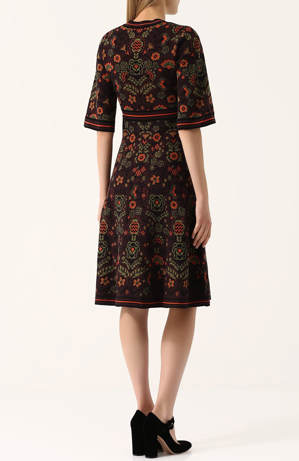 Приталенное платье-миди с принтом M MISSONI, арт. ND0KD2F52LR, фото 4