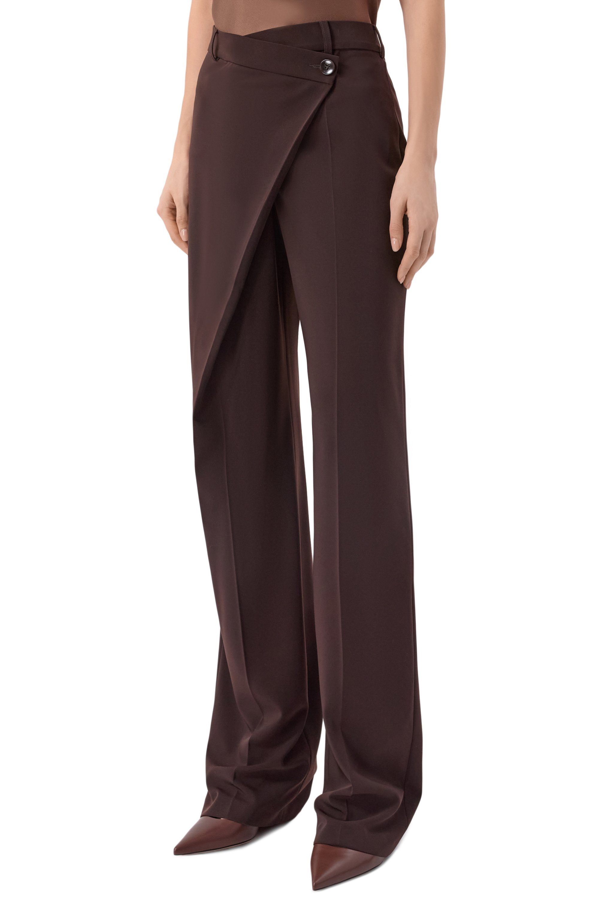 Брюки LEFFERS темно-коричневого цвета по цене 103430 руб., арт. 15.52.45.16.03, фото 3 Брюки LEFFERS, арт. 15.52.45.16.03, фото 3