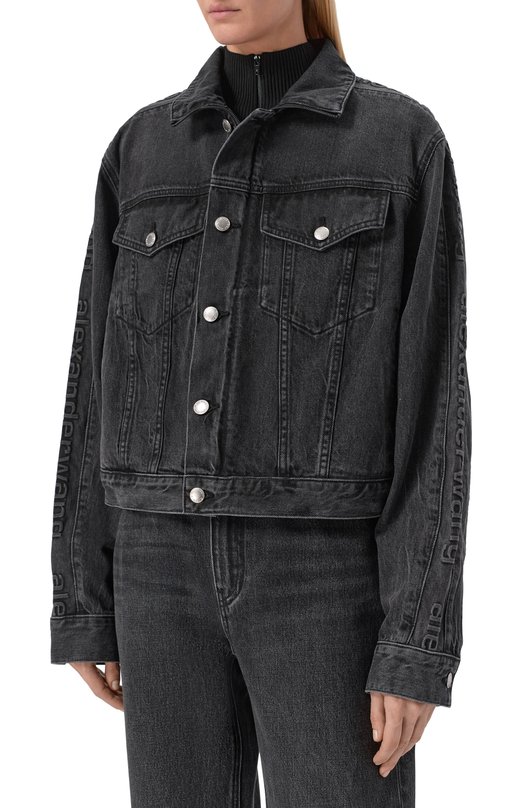 Джинсовая куртка Alexander Wang 4DC1262961 Серый  4DC1262961 Фото 3