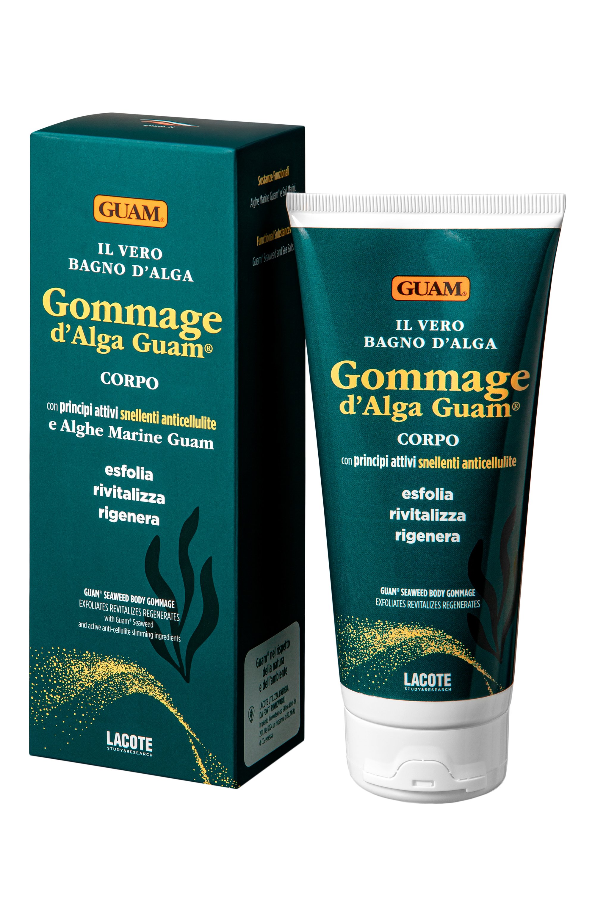 Восстанавливающий скраб для тела с морскими водорослями il vero bagno d`alga (200ml) GUAM, арт. 8025021223933, фото 2