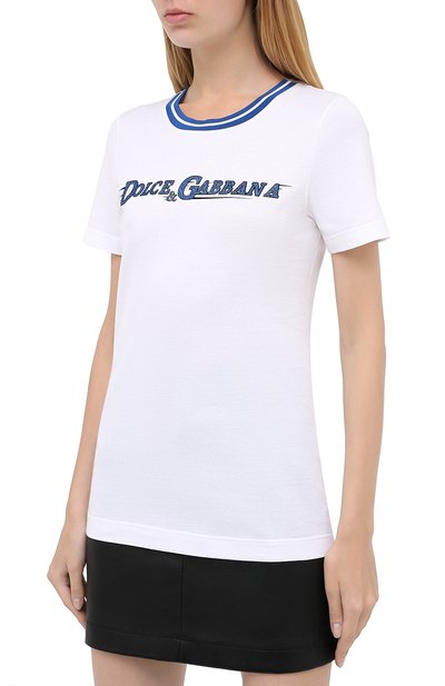 Хлопковая футболка DOLCE & GABBANA, арт. F8M68T/G7XDY, фото 3