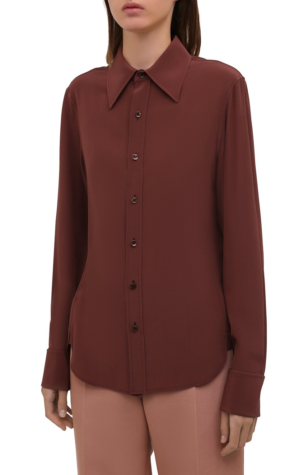 Шелковая рубашка SAINT LAURENT, арт. 663493/Y100W, фото 3