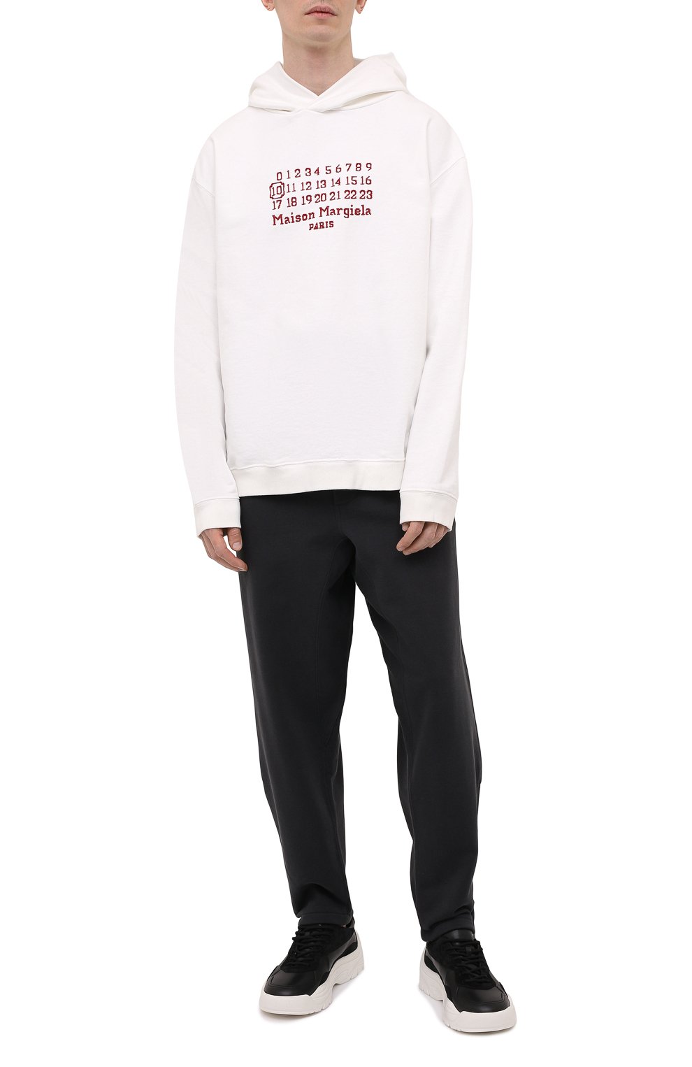 Хлопковое худи MAISON MARGIELA белого цвета по цене 71800 руб., арт. S50GU0163/S25503, фото 2 Хлопковое худи MAISON MARGIELA, арт. S50GU0163/S25503, фото 2