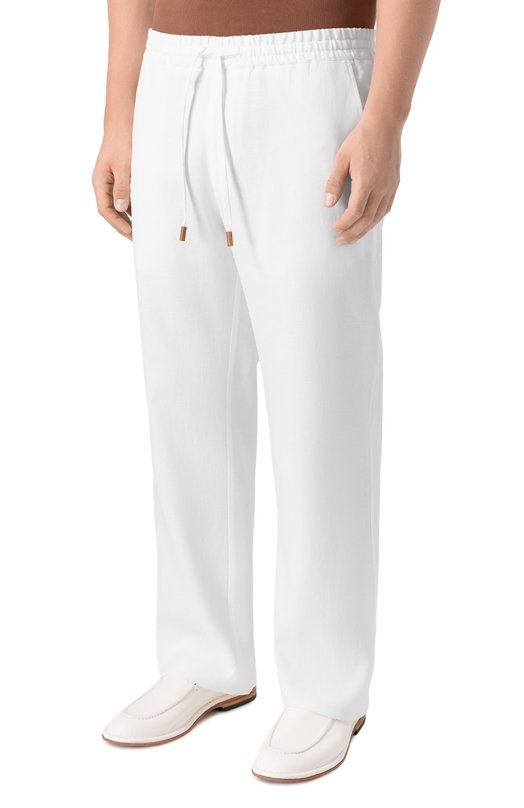 Льняные брюки Colombo PA00504/T0655-U Белый  PA00504/T0655-U Фото 3