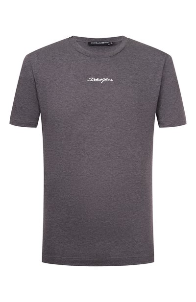 Мужская хлопковая футболка DOLCE & GABBANA, арт. G8RN8Z/G7P0C
