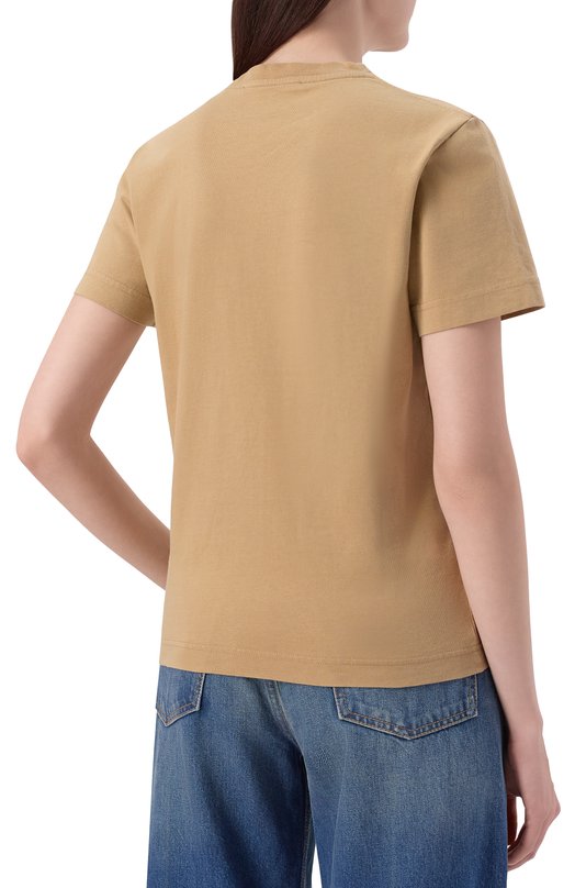 Хлопковая футболка Jacquemus 25HTSW00550/AJ00029 Бежевый  25HTSW00550/AJ00029 Фото 4
