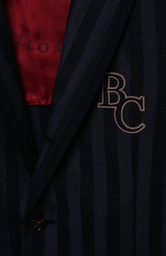 Детский костюм из льна и хлопка BRUNELLO CUCINELLI темно-синего цвета, арт. BW444A111B | Фото 6 (Материал внешний: Лен, Хлопок; Материал подклада: Купро; Рукава: Длинные; Региональные ограничения белый список (Axapta Mercury): RU; Материал сплава: Проставлено; Драгоценные камни: Проставлено; Ростовка одежда: 10 - 11 лет | 140 - 146см, 8 лет | 128 см)