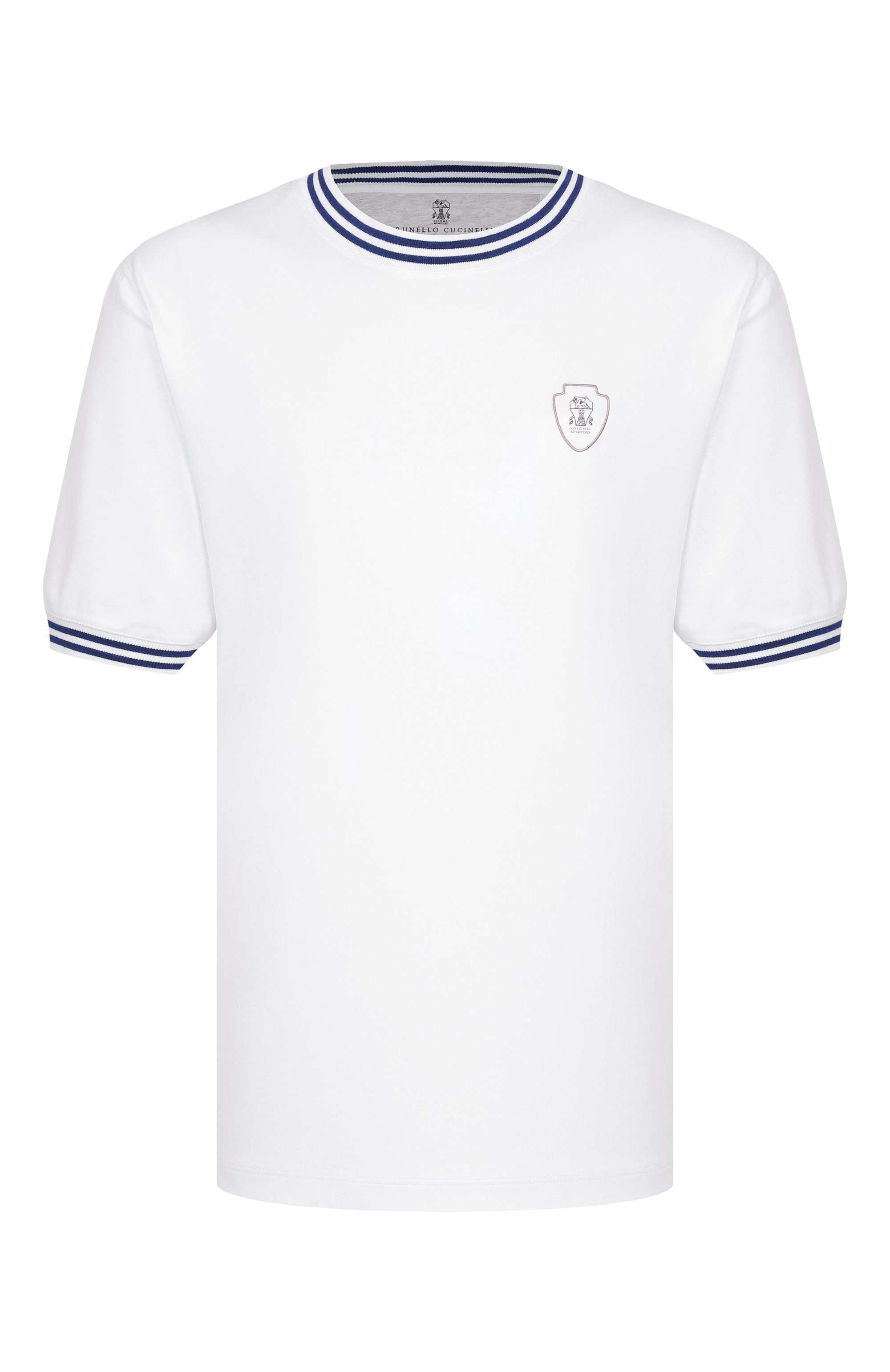 Хлопковая футболка BRUNELLO CUCINELLI, арт. M0B131386W, фото 1