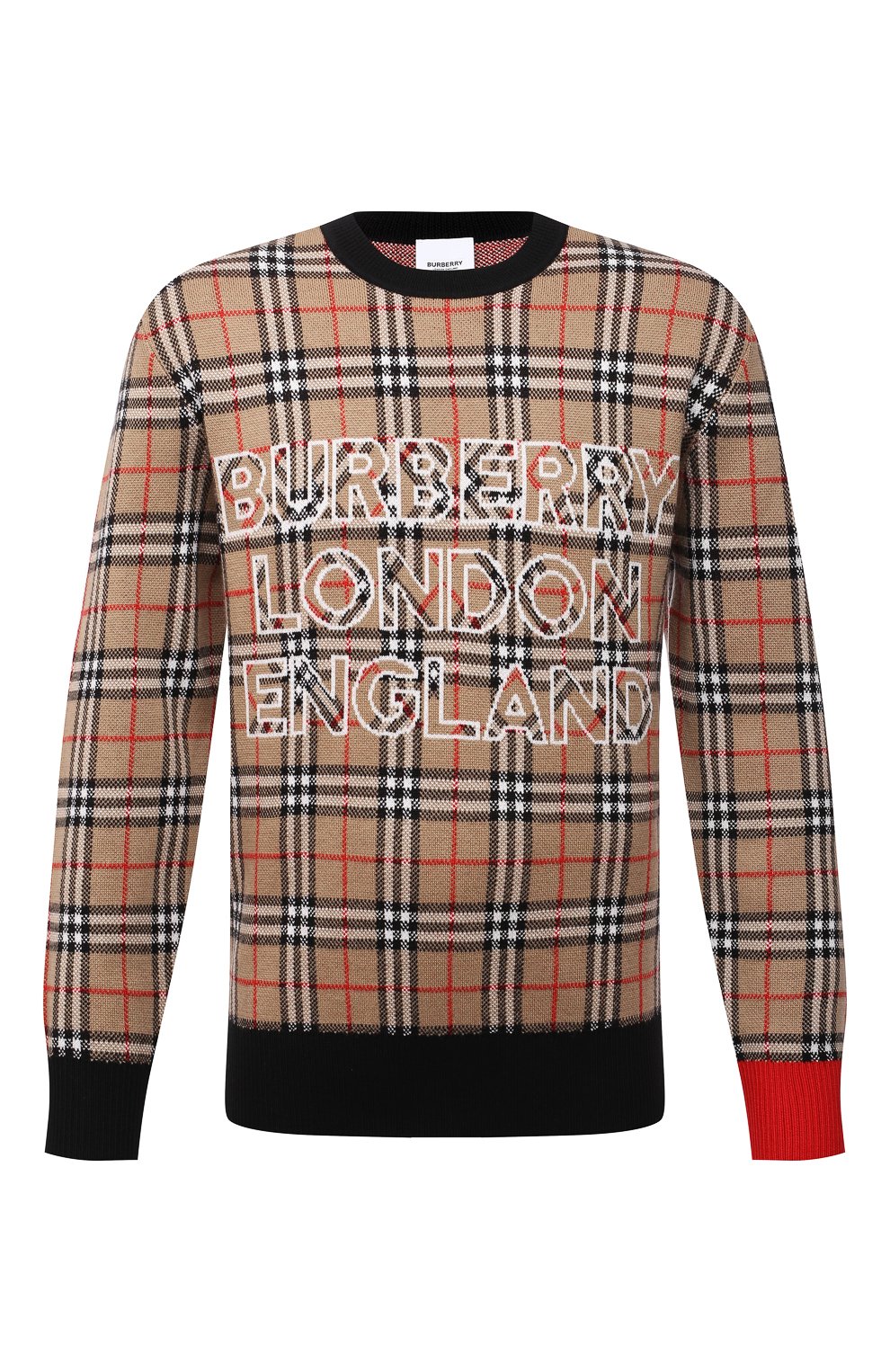 Свитер из шерсти и хлопка BURBERRY, арт. 8038621, фото 1