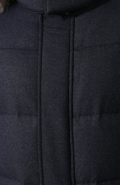 Шерстяной пуховик с меховой отделкой CORNELIANI, арт. 8425J7-9820182/00, фото 5