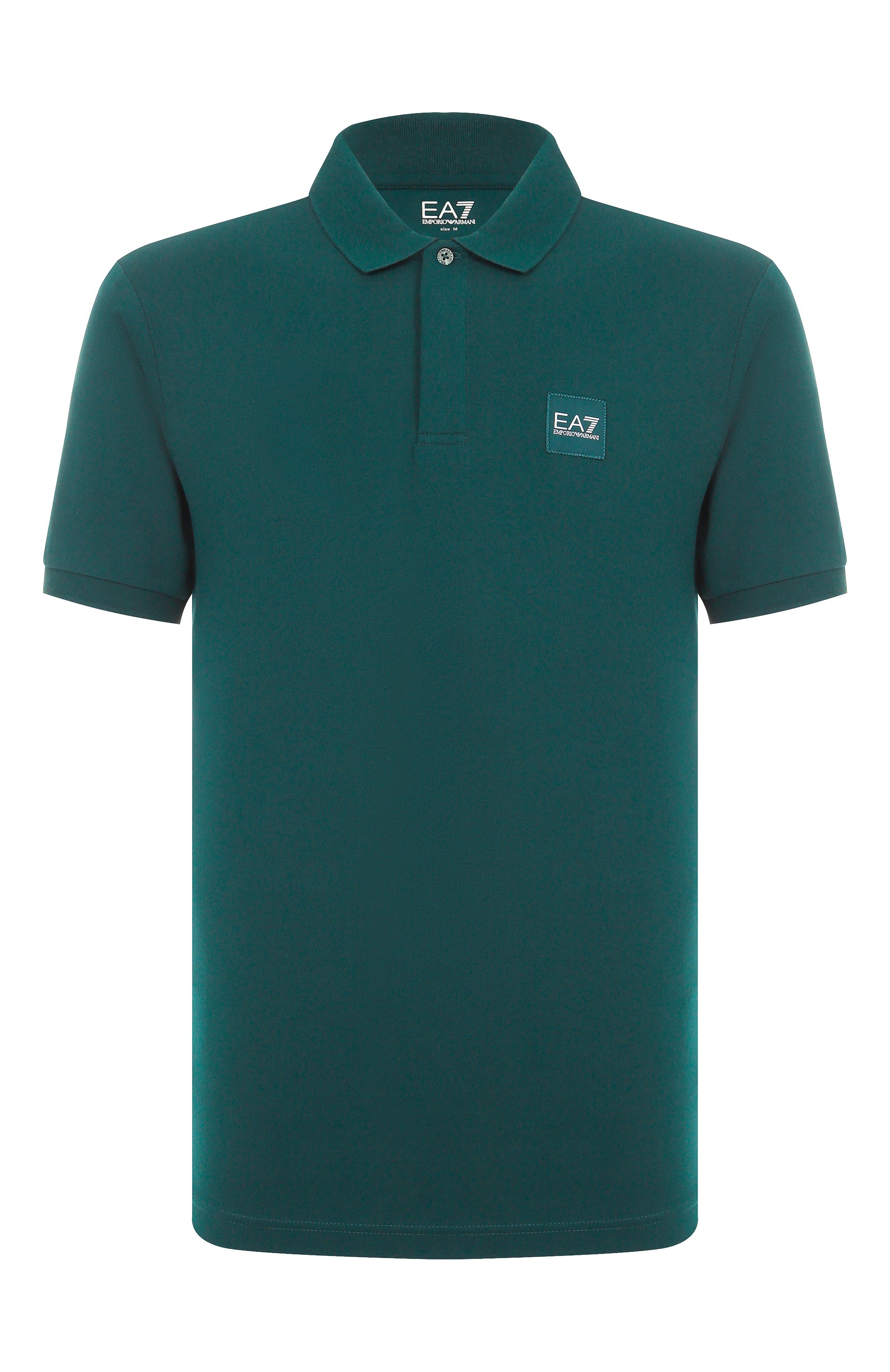Хлопковое поло EA7 зеленого цвета по цене 11600 руб., арт. 7M000901/AF10373, фото 1 Хлопковое поло EA7, арт. 7M000901/AF10373, фото 1