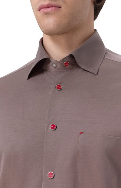 Хлопковая рубашка KITON, арт. UMCNERPH09665, фото 5