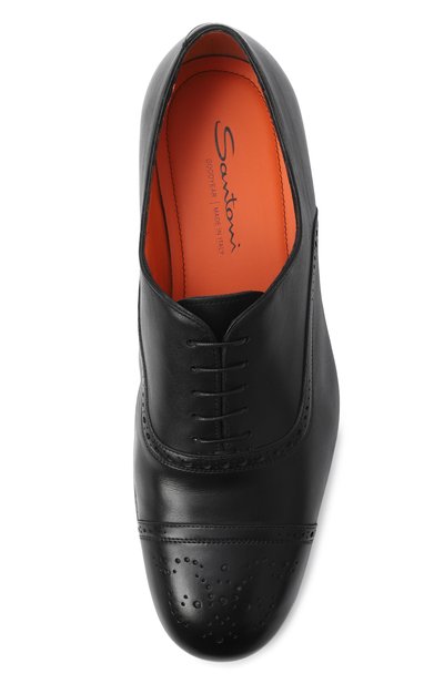 Кожаные оксфорды gentry SANTONI, арт. MCGG19280SA4GLAS, фото 5