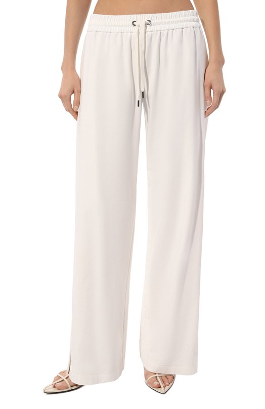 Хлопковые брюки Brunello Cucinelli MH827B1334 Кремовый  MH827B1334 Фото 3