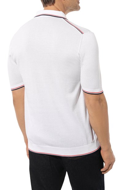 Хлопковое поло ANDREA CAMPAGNA, арт. 93040SR/60, фото 4