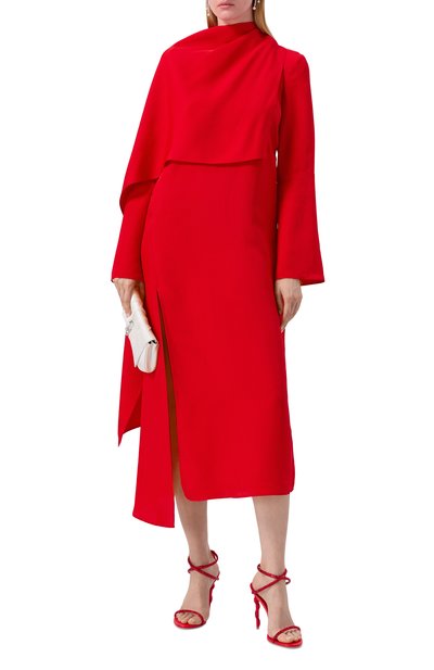 Текстильные босоножки margot 105 RENE CAOVILLA красного цвета по цене 157000 руб., арт. C11593-105/R001, фото 3 Текстильные босоножки margot 105 RENE CAOVILLA, арт. C11593-105/R001, фото 3