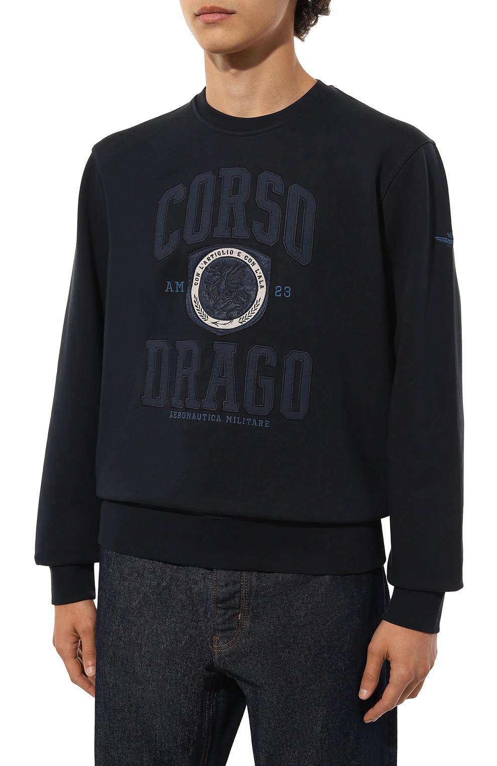 Хлопковый свитшот AERONAUTICA MILITARE, арт. 242FE1927F511, фото 3