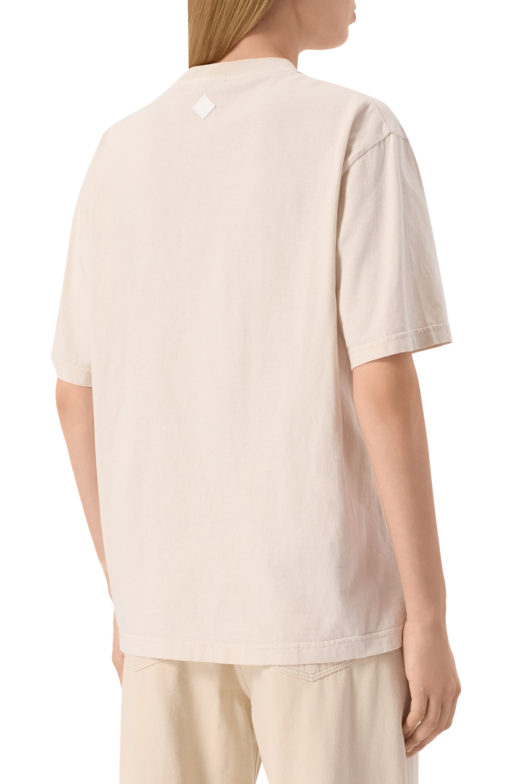 Хлопковая футболка HAIKURE светло-бежевого цвета по цене 11600 руб., арт. HEM54070TJ032PX, фото 4 Хлопковая футболка HAIKURE, арт. HEM54070TJ032PX, фото 4