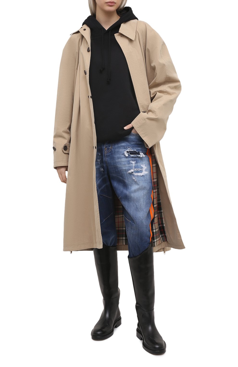 Джинсовые капри kawaii DSQUARED2, арт. S75LB0506/S30342, фото 2