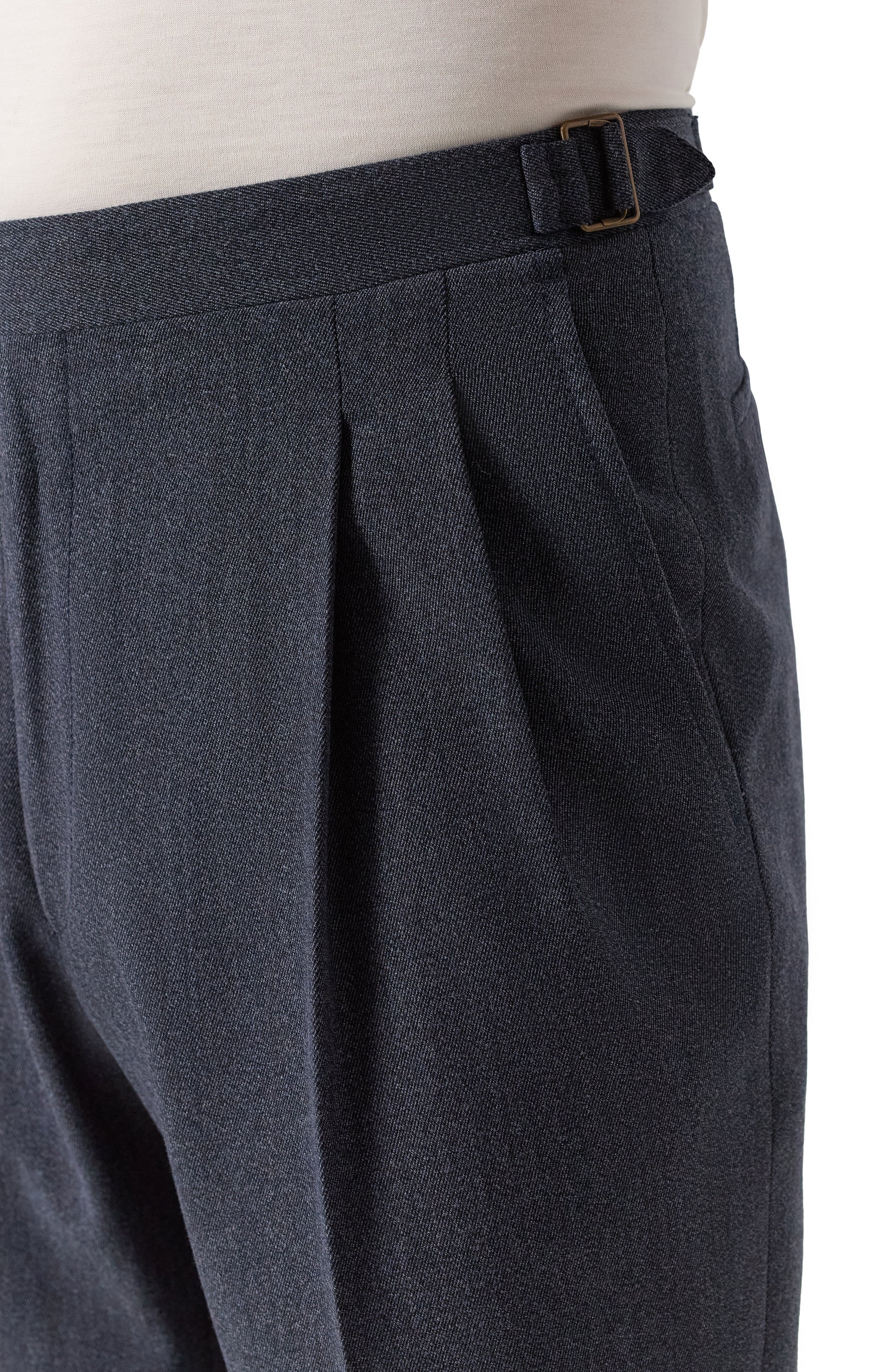 Брюки из шерсти и хлопка CORNELIANI темно-синего цвета по цене 54450 руб., арт. 264L21-2618331, фото 5 Брюки из шерсти и хлопка CORNELIANI, арт. 264L21-2618331, фото 5