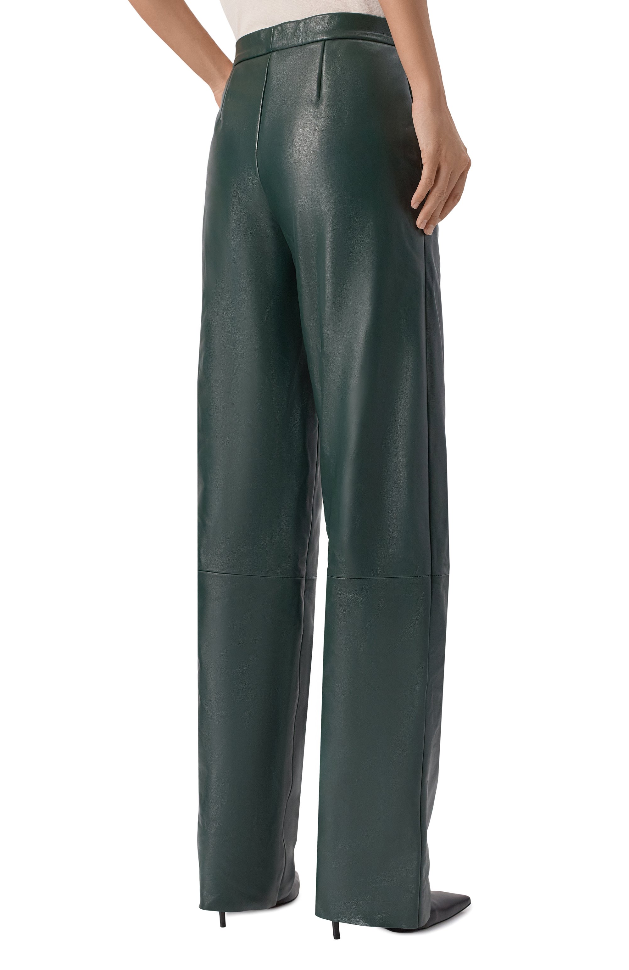 Кожаные брюки KITON, арт. D58171K0541F06, фото 4