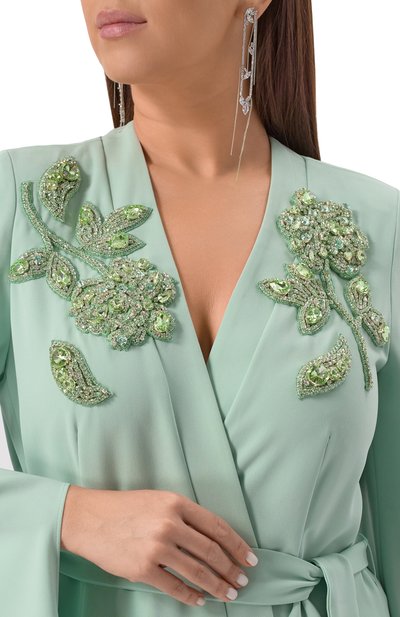 Платье marina rinaldi x zuhair murad MARINA RINALDI ELEGANTE светло-зеленого цвета по цене 328500 руб., арт. CHIMERA, фото 5 Платье marina rinaldi x zuhair murad MARINA RINALDI ELEGANTE, арт. CHIMERA, фото 5
