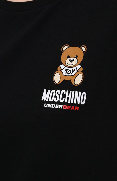 Хлопковая футболка MOSCHINO, арт. A1912/9021, фото 5