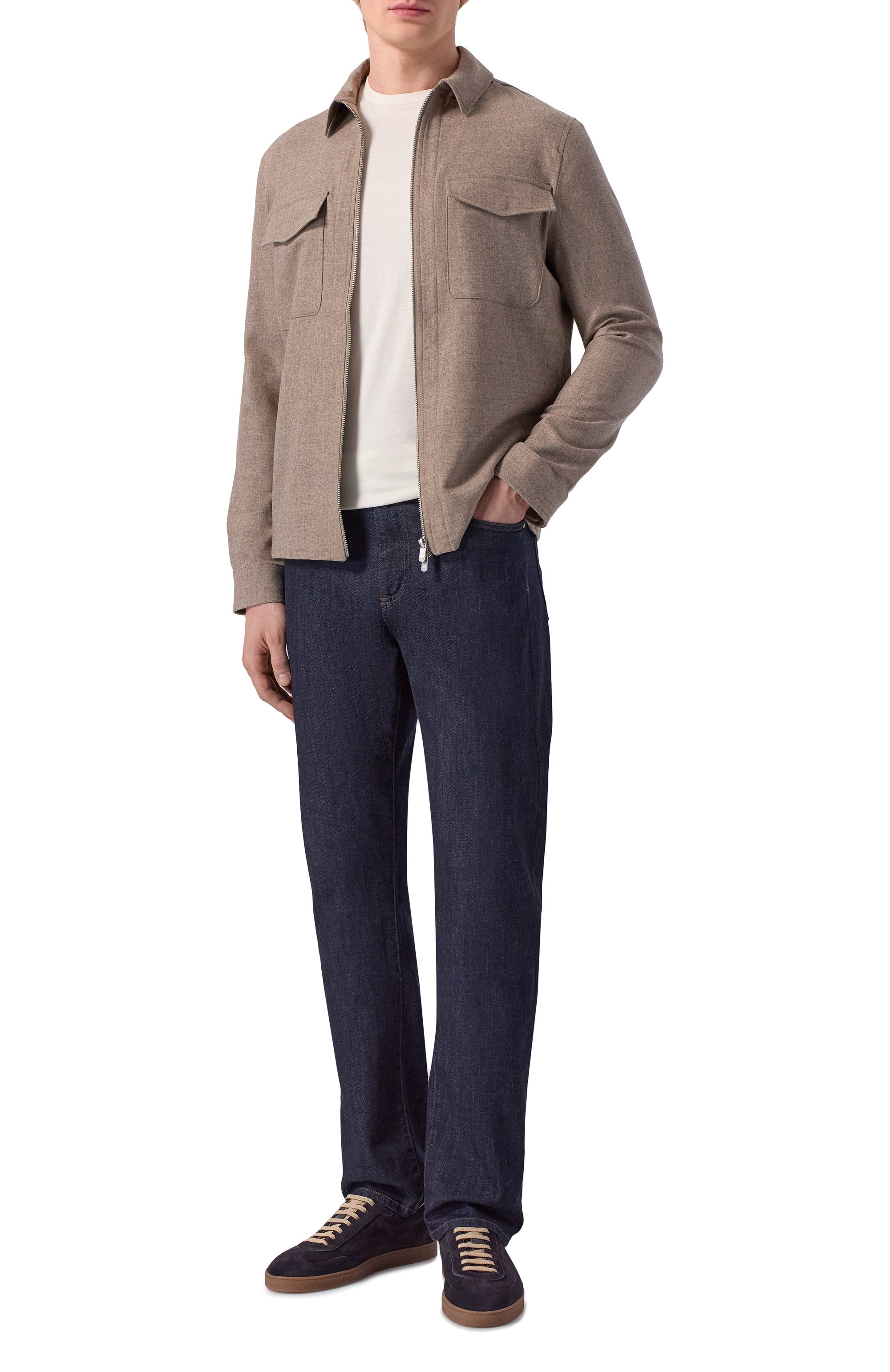 Куртка-рубашка из шерсти и кашемира MARCO PESCAROLO, арт. URUS/5229, фото 2