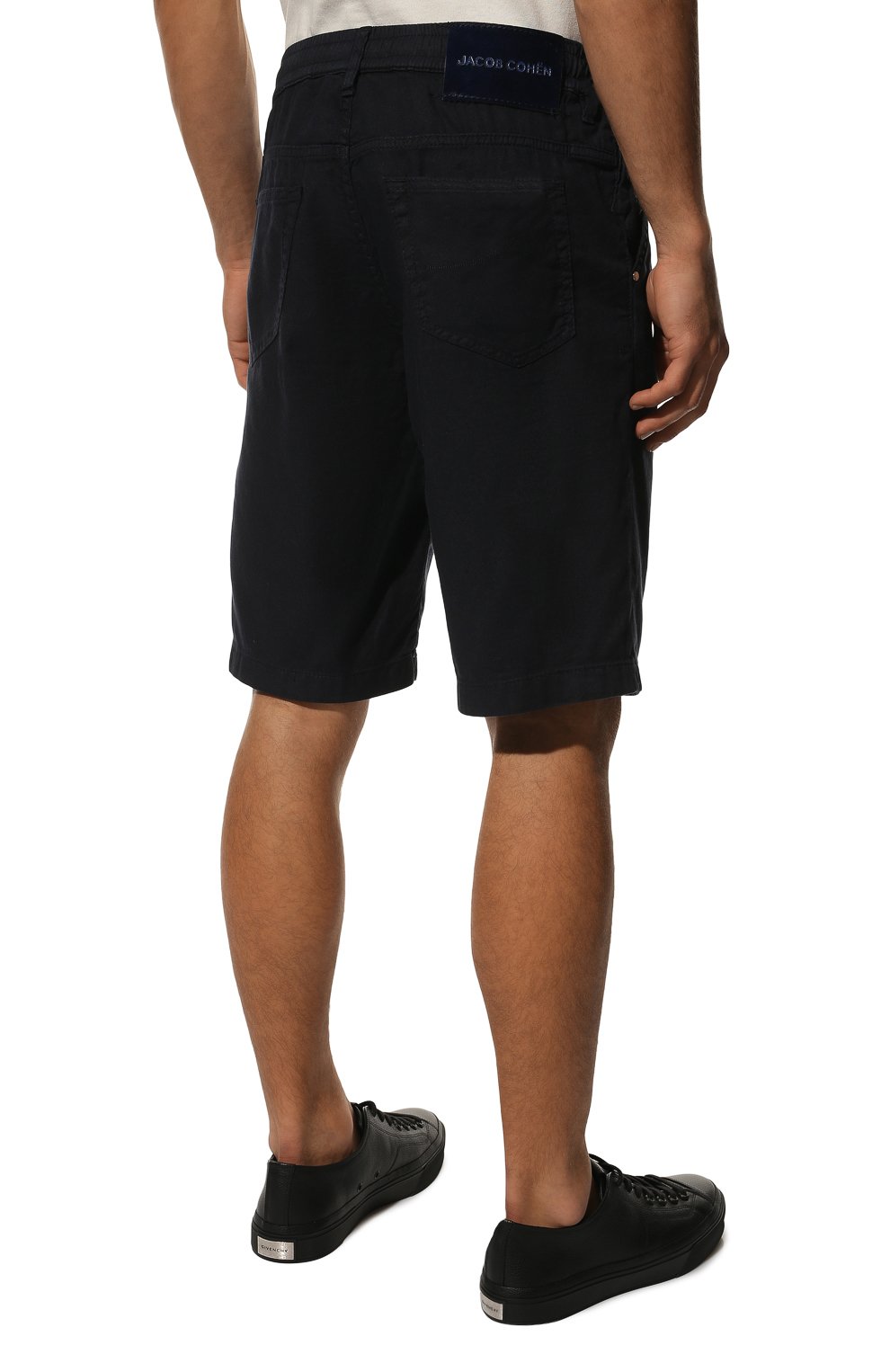 Шорты изо льна и хлопка JACOB COHEN темно-синего цвета по цене 39950 руб., арт. U 0 I03 36 S 3751/Y99, фото 4 Шорты изо льна и хлопка JACOB COHEN, арт. U 0 I03 36 S 3751/Y99, фото 4