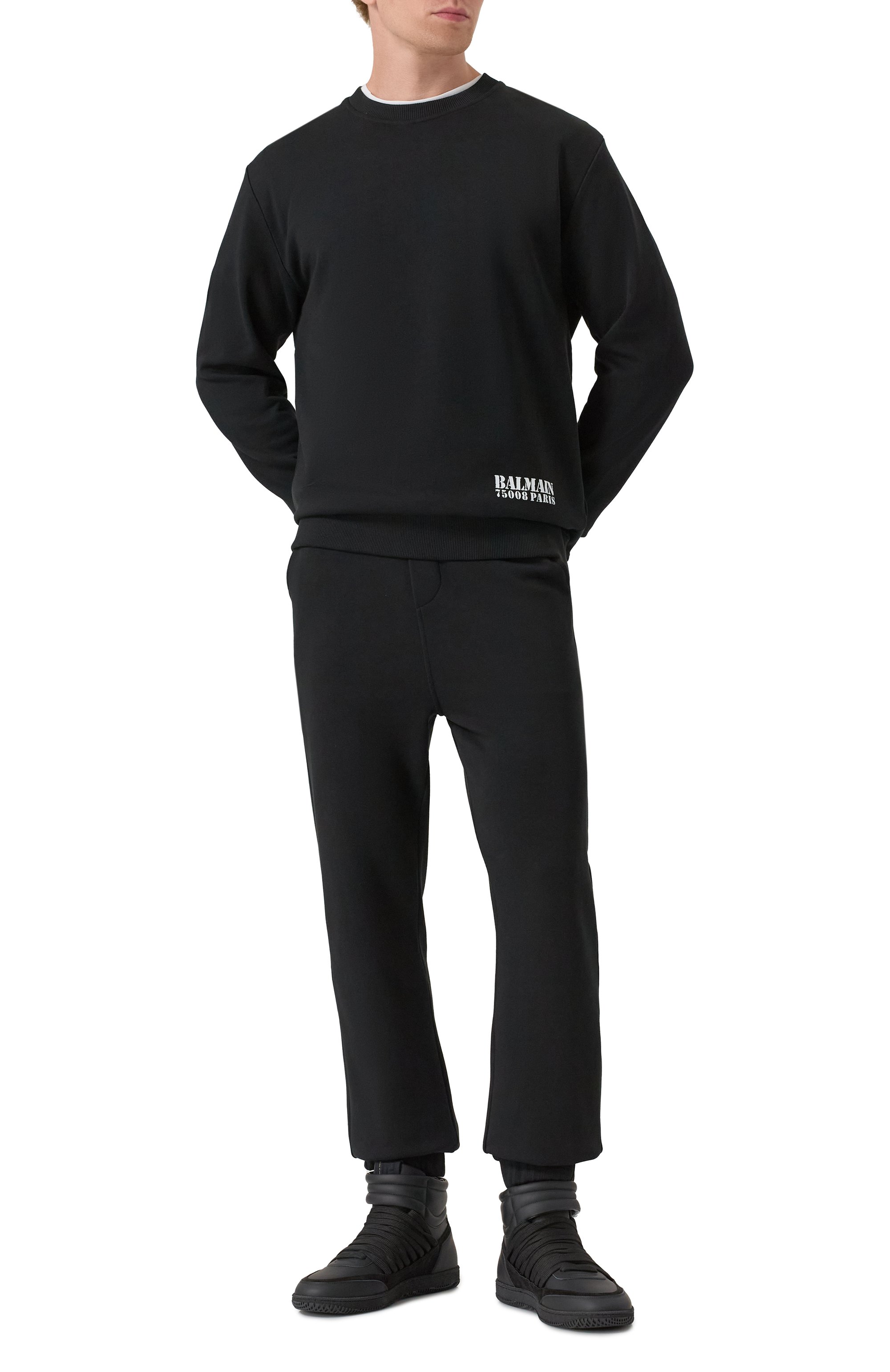 Хлопковые джоггеры BALMAIN, арт. FH10B340/BD04, фото 2