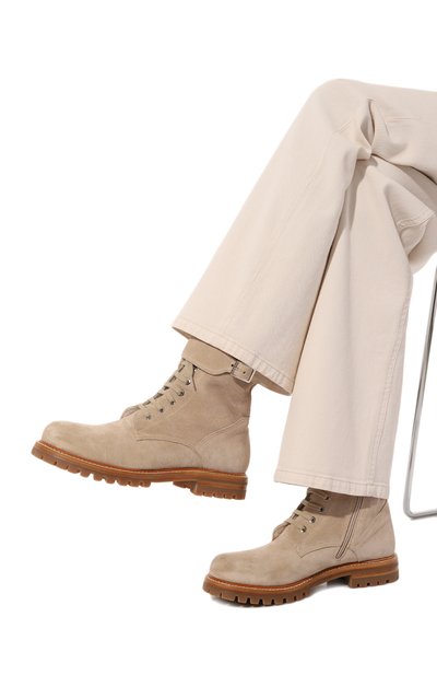 Замшевые ботинки KITON, арт. D56810N0102507, фото 3