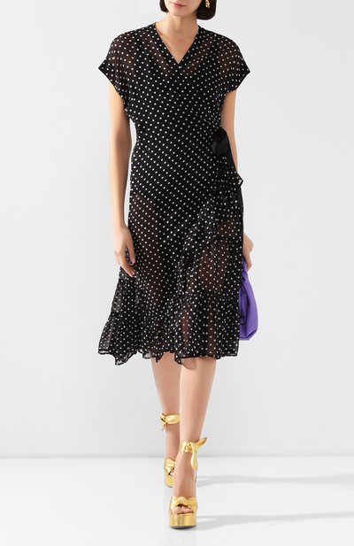 Шелковое платье DRIES VAN NOTEN черного цвета по цене 110500 руб., арт. 201-11045-9410, фото 2 Шелковое платье DRIES VAN NOTEN, арт. 201-11045-9410, фото 2