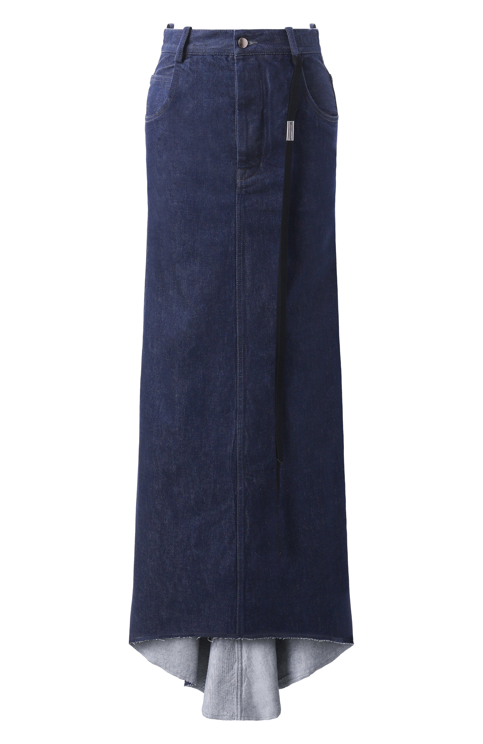 Джинсовая юбка ANN DEMEULEMEESTER темно-синего цвета по цене 79950 руб., арт. B0010214/FA586, фото 1 Джинсовая юбка ANN DEMEULEMEESTER, арт. B0010214/FA586, фото 1